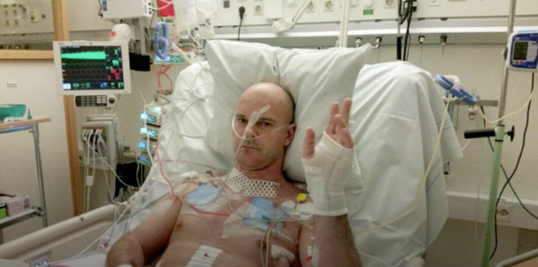 Max har genomgått flera operationer och behandlingar mot sin cancer. Bild: Kanal 5 Max har genomgått flera operationer