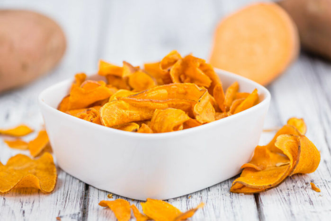 Recept chips på sötpotatis