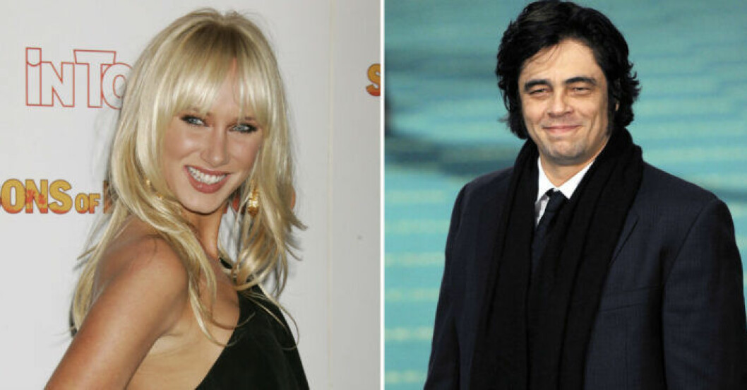 Kimberly Stewart och Benicio del Toro. Kimberly Stewart och Benicio del Toro.