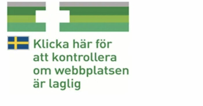 Symbolen för ett godkänt nätapotek