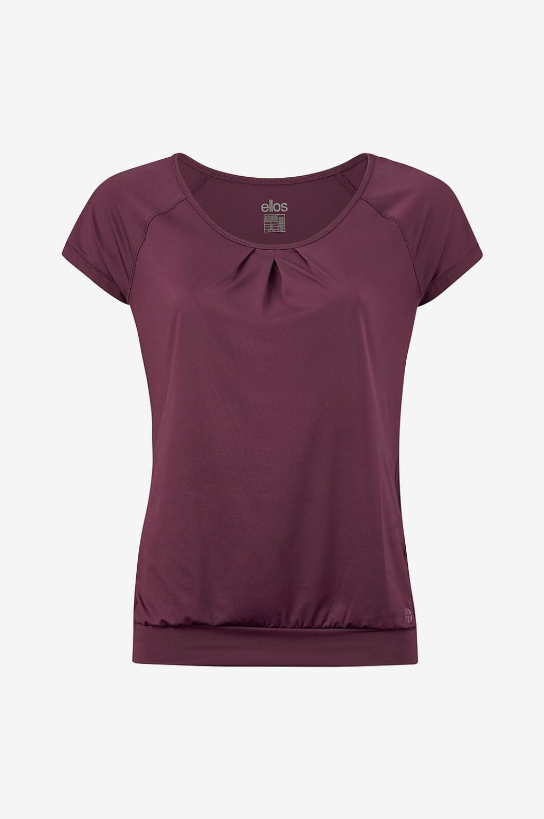 Vinröd t-shirt träning