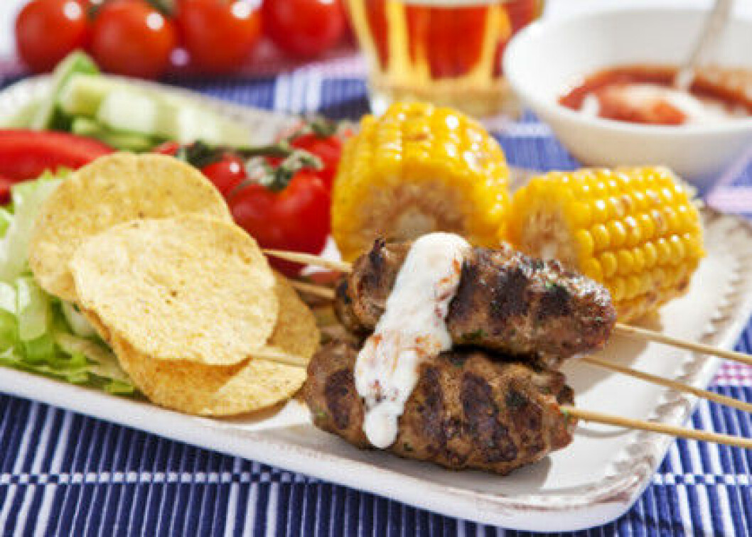 Tacos: Recept på tacospett.