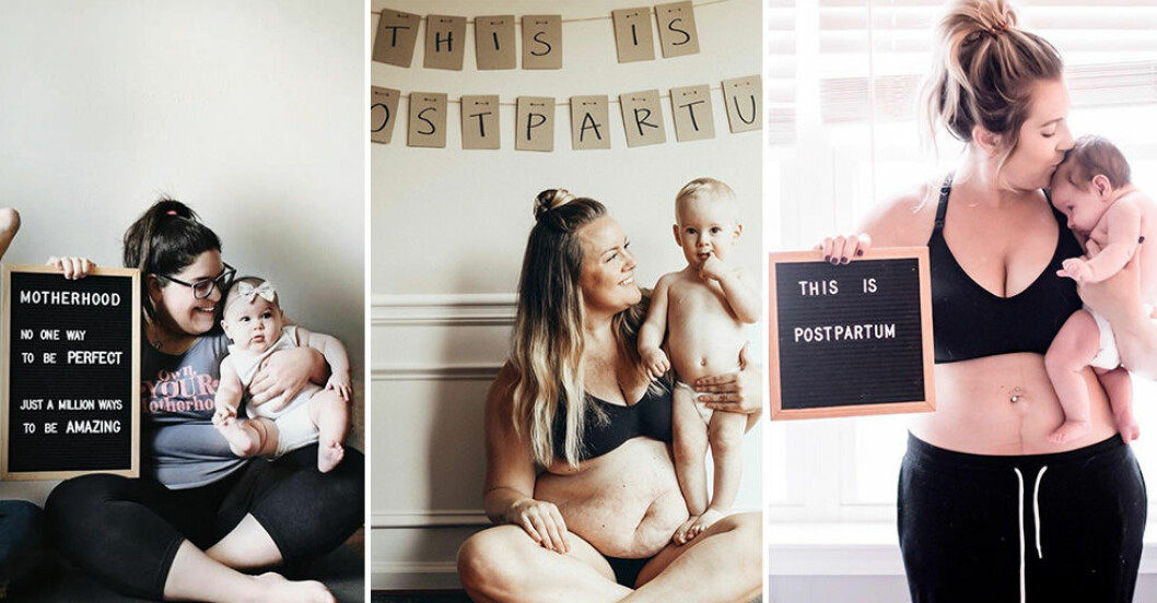 #this_is_postpartum - mammor visar kroppen och livet efter förlossningen