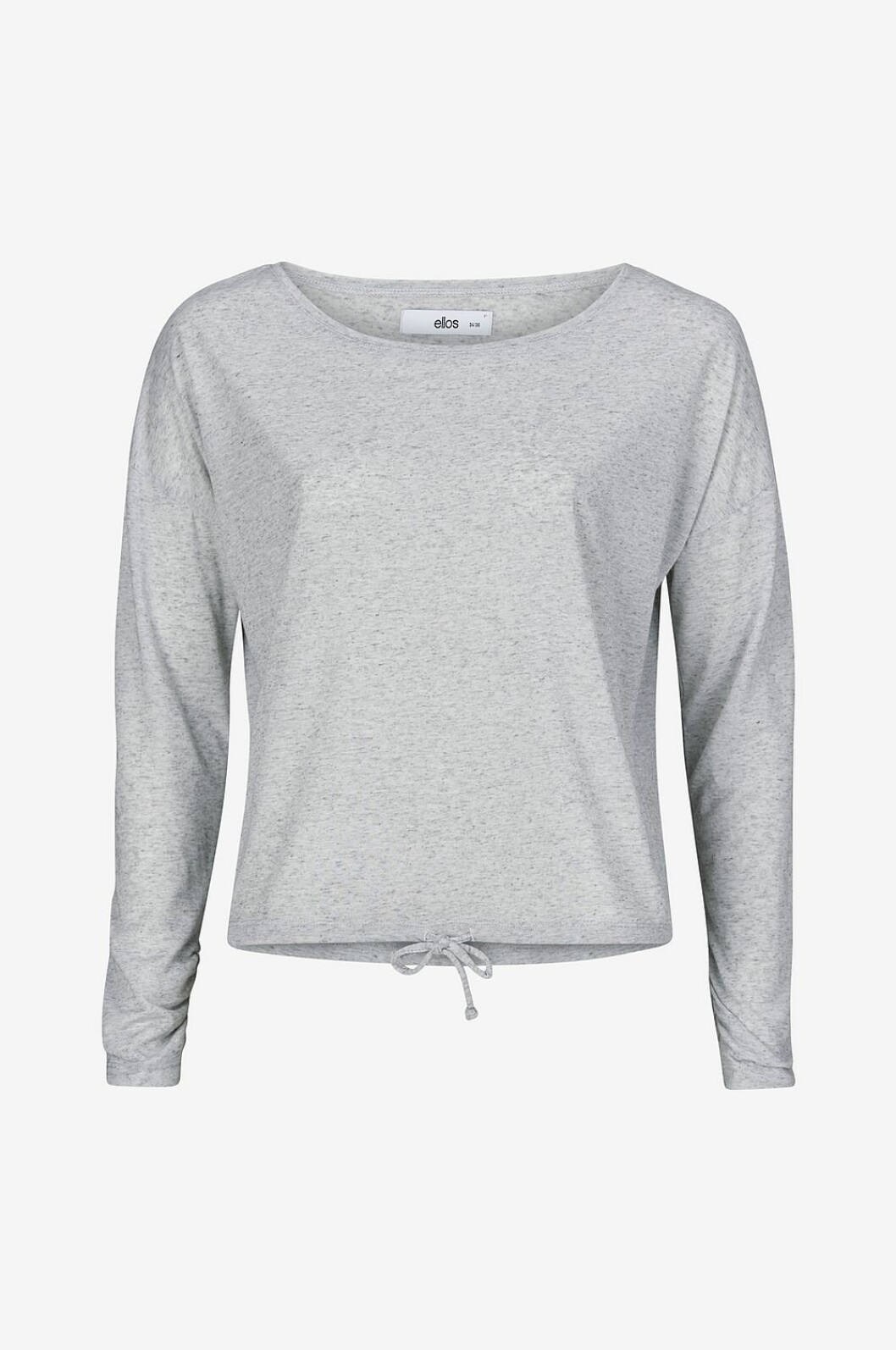 Grå långärmad yogatopp