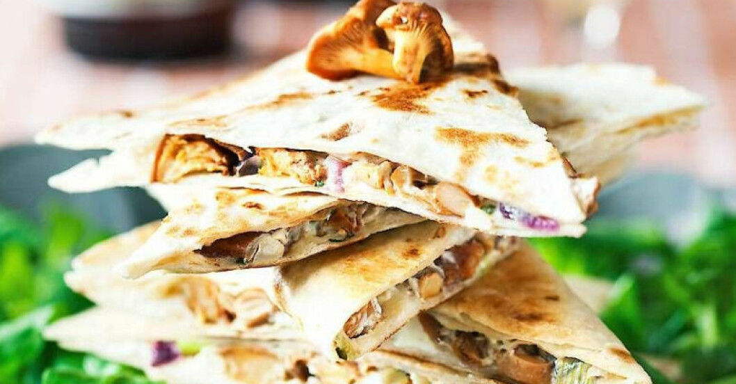 tortillas med kantareller