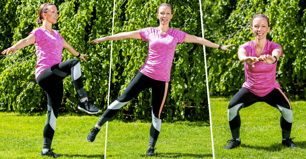 Trädgårdsträning med Anna Sundesten.
