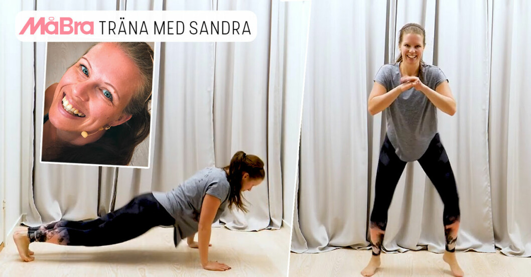 Sandra Friberg tio HIT-övningar.