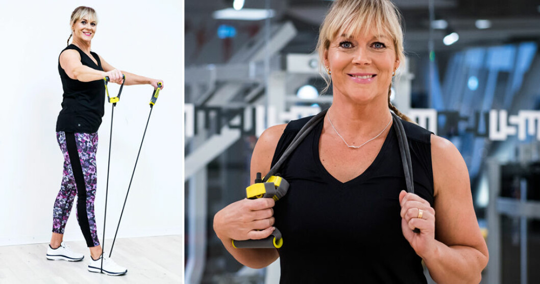 Träna med gummiband – för styrka och bättre hållning. Här är några övningar!