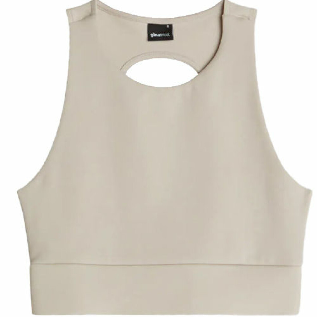 Träningstopp i beige färg