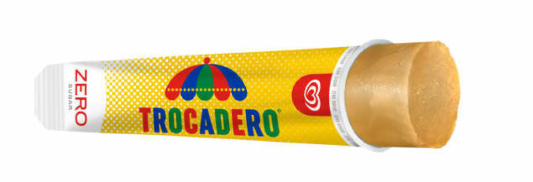Sockerfri Trocadero som isglass.