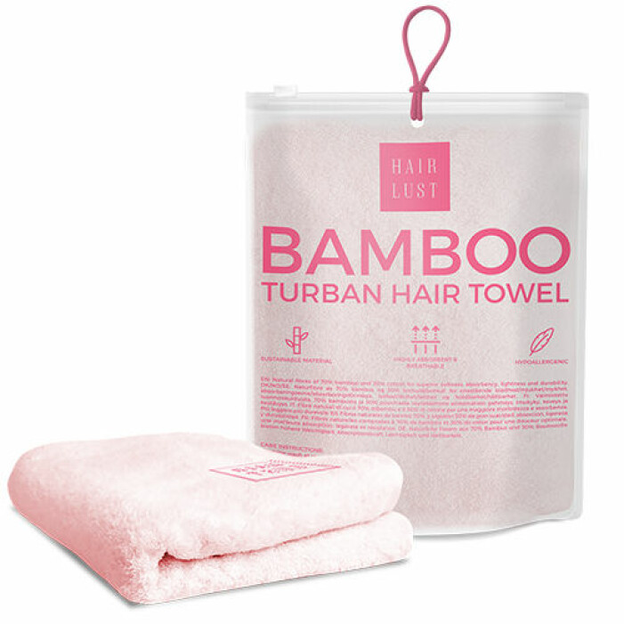 Använd turban istället för att gnugga torrt med handduk. Turban i bambu