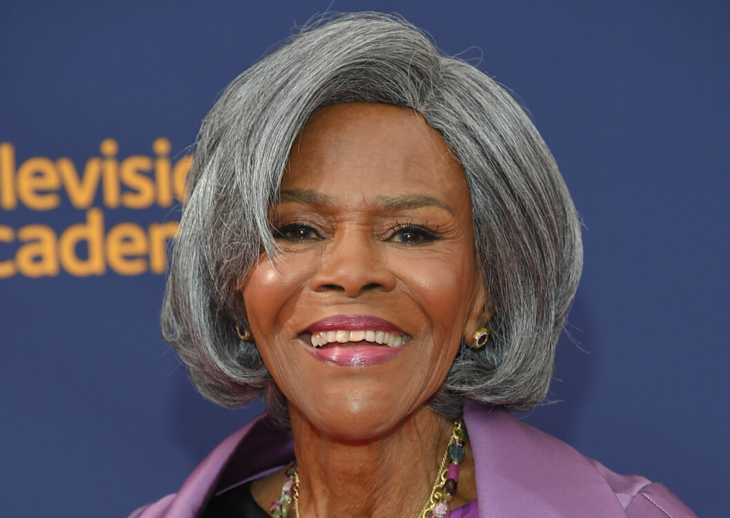 Cicely Tyson på Emmy-galan 2018. Cicely Tyson med lång bob.