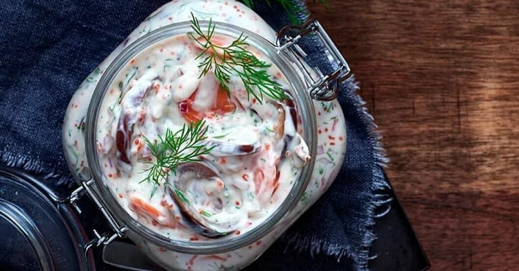 vegansk skärgårdssill med aubergine till julbordet