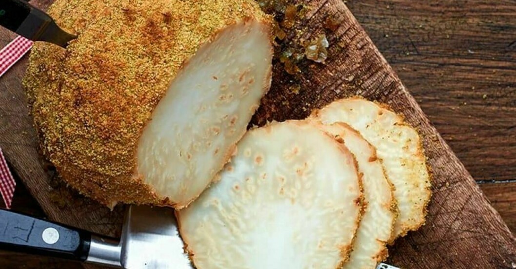 vegansk julskinka på rotselleri