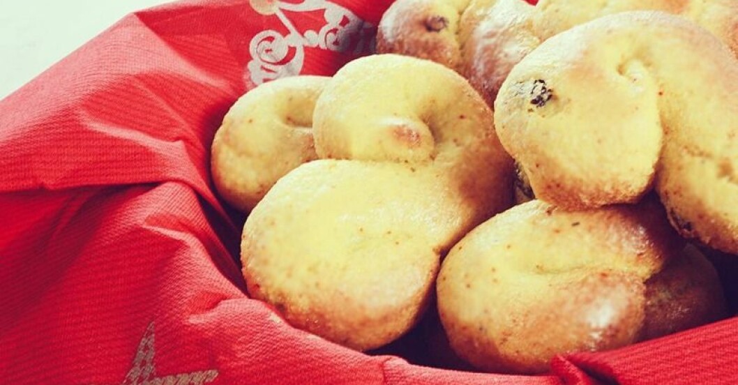 Veganska lussebullar utan socker.