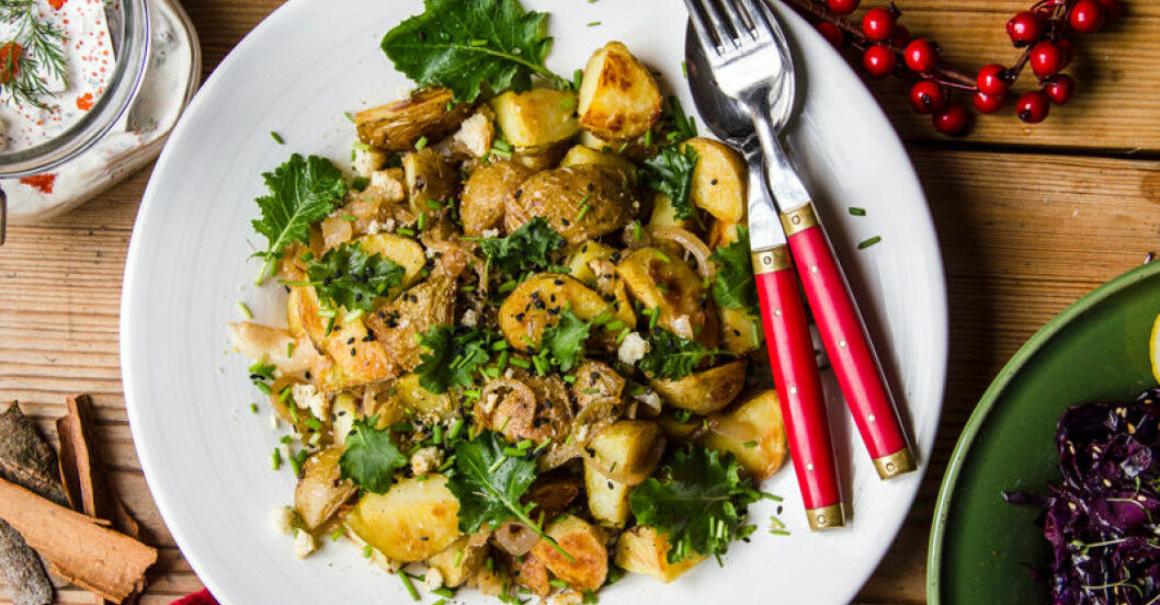 Vegetarisk Janssons frestelse till julbordet