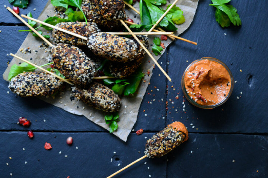 veganska och vegetariska spett