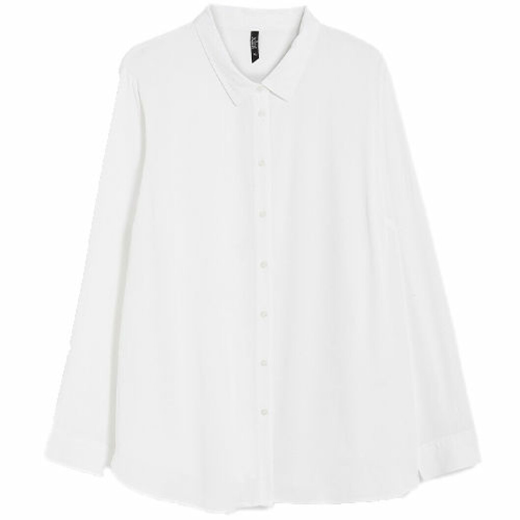 Vit skjorta i oversized modell