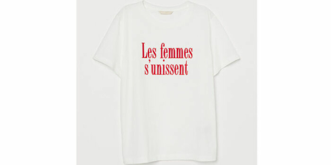 Vit t-shirt med tryck