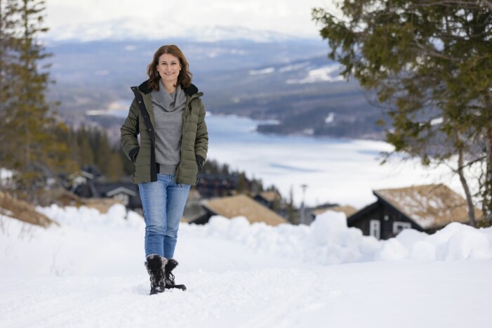 Viveca Sten trivs i Åre. Viveca Sten i Åre
