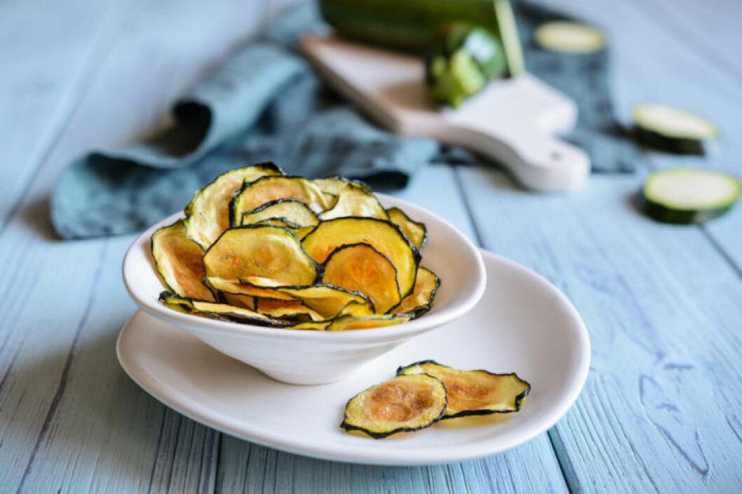 Recept på nyttiga zucchini-chips